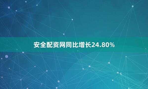 安全配资网同比增长24.80%